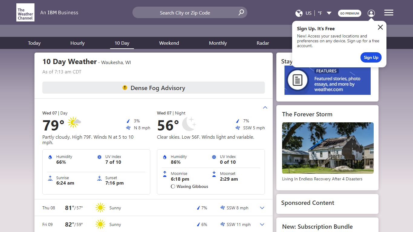 Waukesha, WI 10-Day Weather Forecast - The Weather Channel